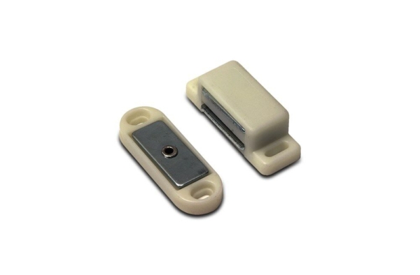 Dulimex magneetsnapper met tegenplaat 4kg wit