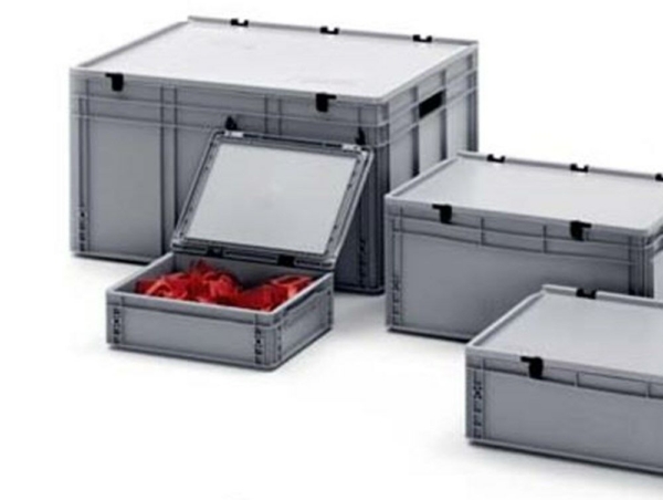 Euronorm transportbox + deksel 40x30x22 (20ltr)