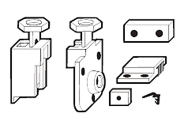 GU toebehoren set K-11882-05-0-6 (vlakke rail)