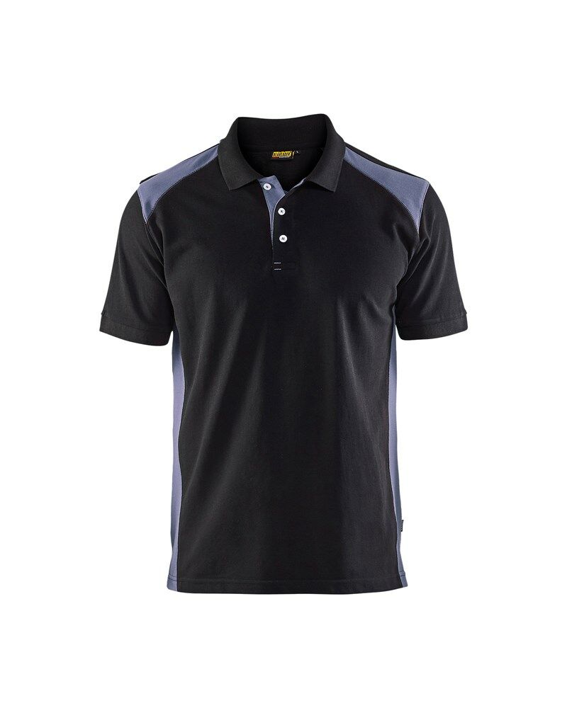 Blaklader polo pique 3324-1050 zwart/grijs mt 3XL
