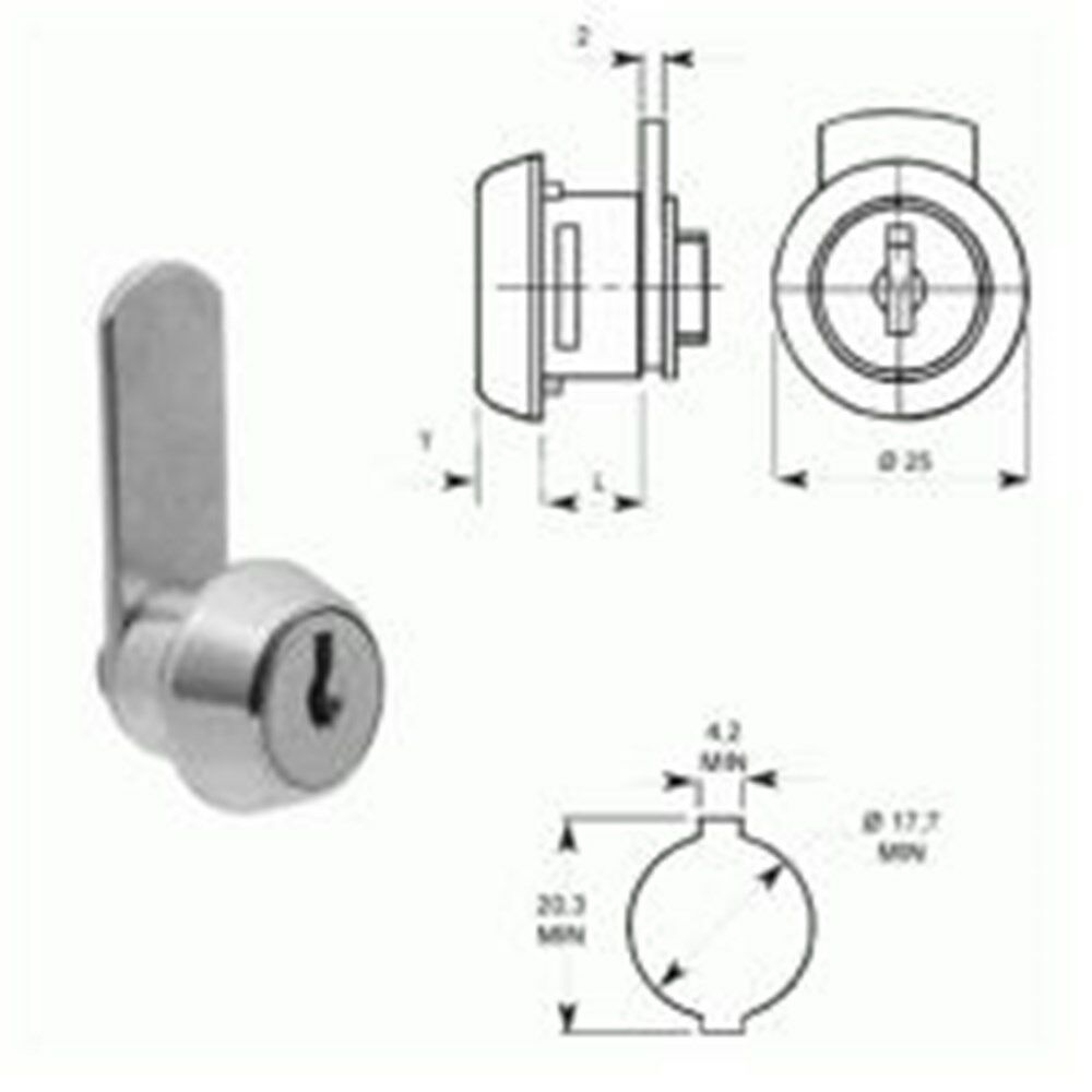 L&F hevelcilinder 0228-53-07 met klemveer en haaklip