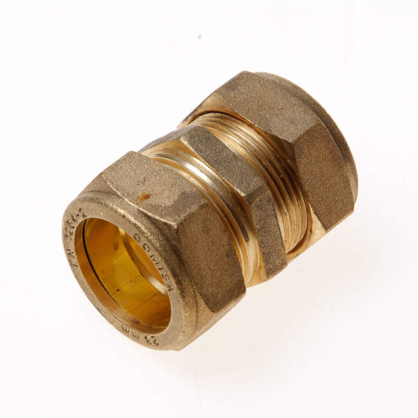 Rechte koppeling 2x knel 28x28