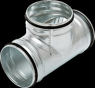 Spiralo T-stuk 90º 80 mm