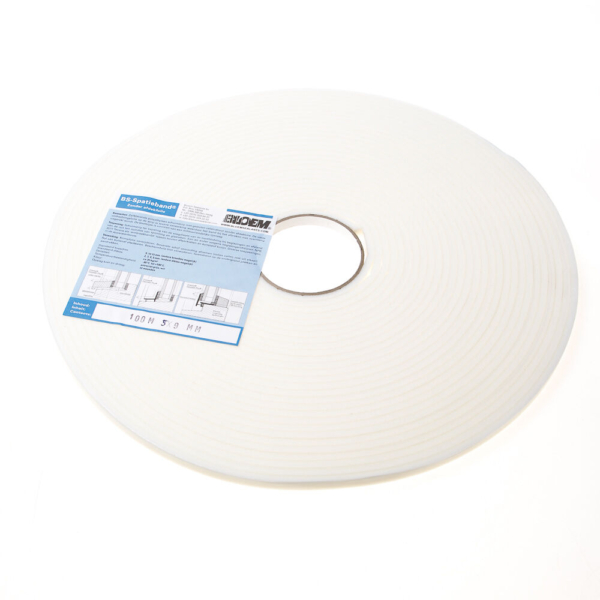 Spatieband z/folie wit 5x9