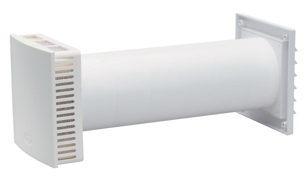 Muurdoorvoerset Fresh 90 compleet wit