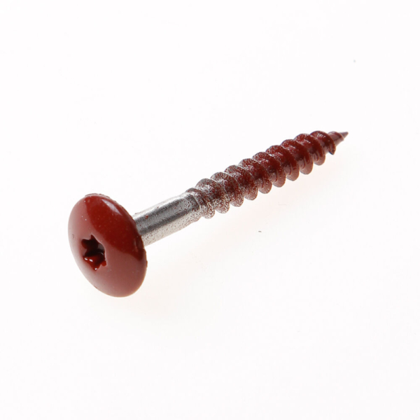 Kleurkopschroef 38mm rood a1263