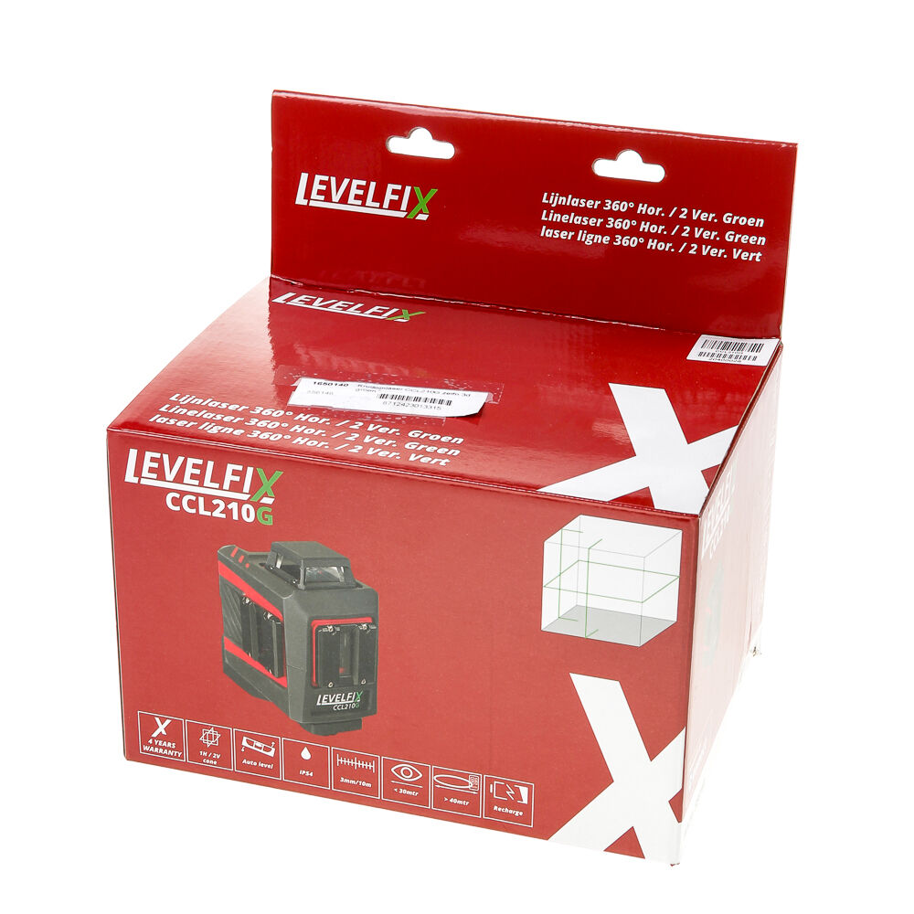 Kruislijnlaser CCL210G zelfn.3d groen