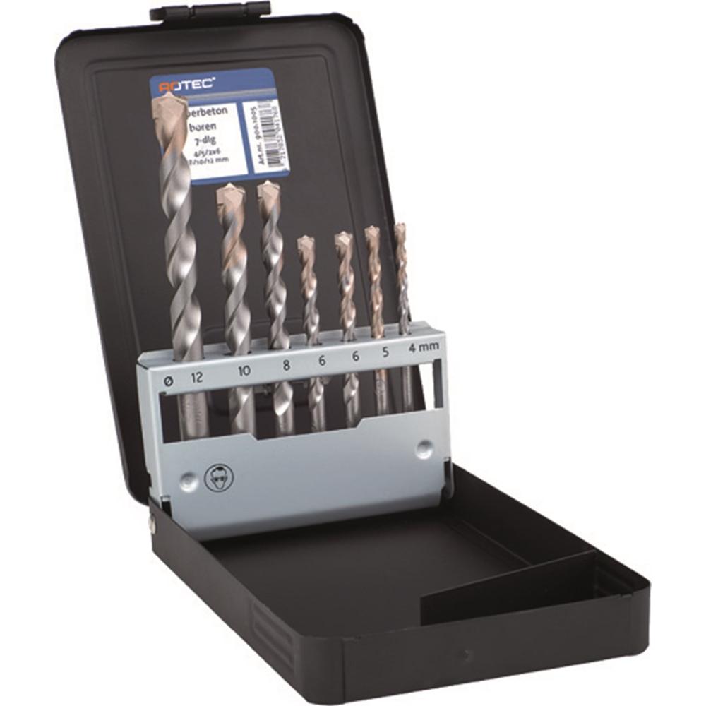 Betonborenset cassette 4-5-6(2x)-8-10-12mm (7-dlg)