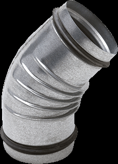 Spiralo Plooibocht 45º 80 mm