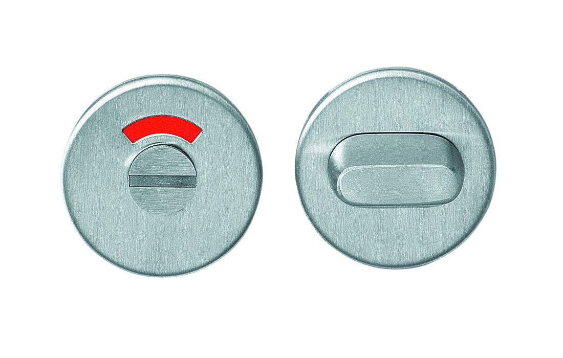 Toiletgarn.rvs rond plat verdekt