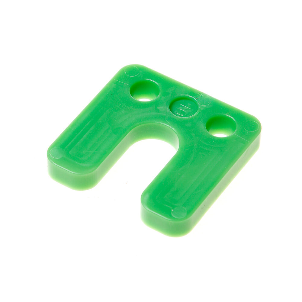 Stelplaat groen 70x70x10+sleuf