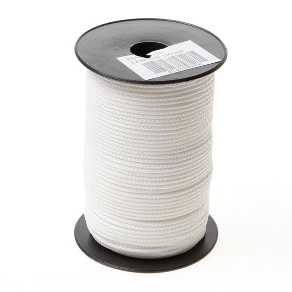 Nylonkoord wit gevlochten 2 mm
