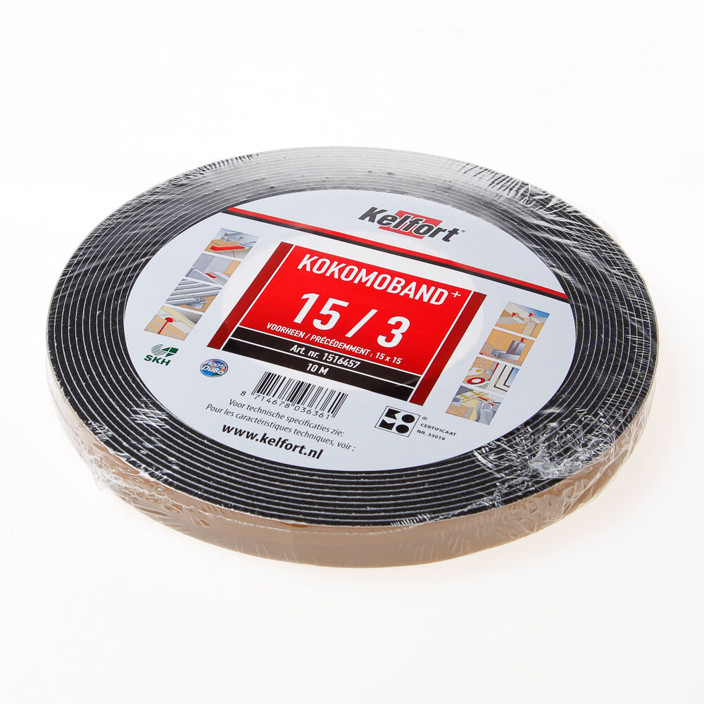 Kokomoband zw.10m. 15x15 voeg 3-4/7mm