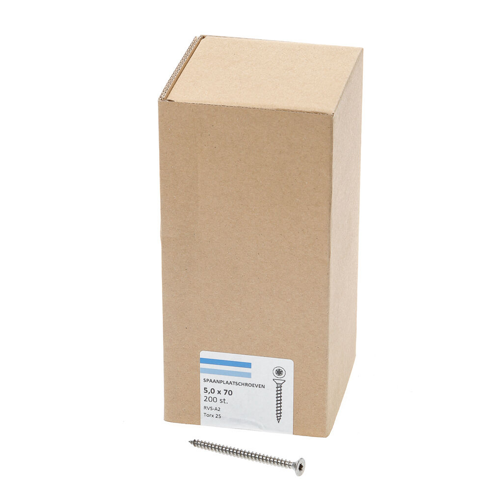 Spaanpl.schr.rvs pk tx25 5.0X70 vd