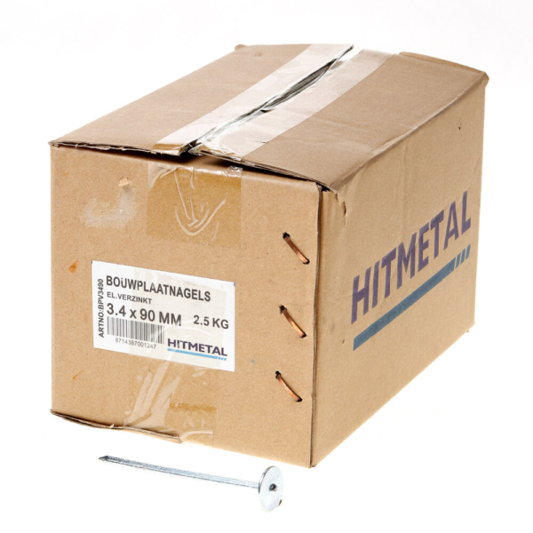 Bouwplaatnagel geg. 90x3.4