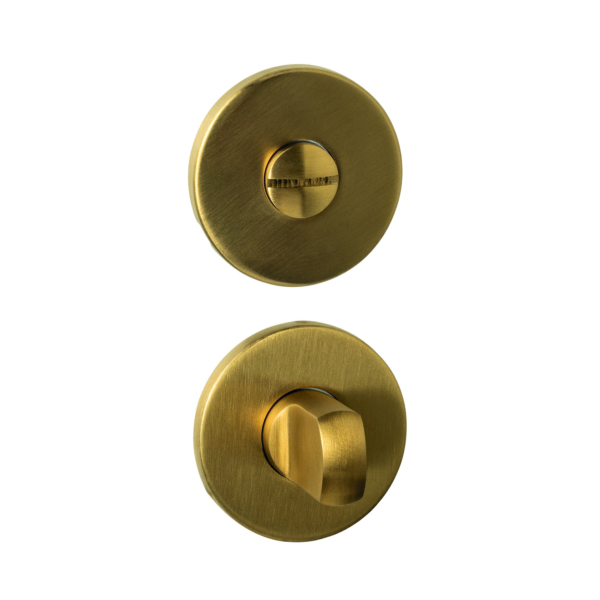 WC-sluiting verdekt ø52x6mm met stift 6-8mm PVD messing mat