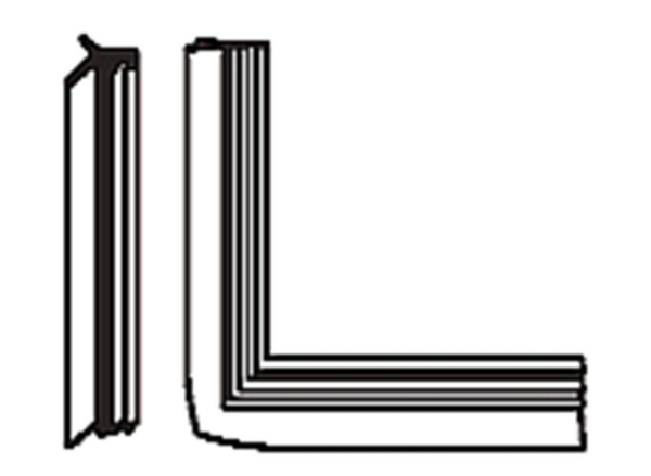 Gu gelast kader 350x350cm P743