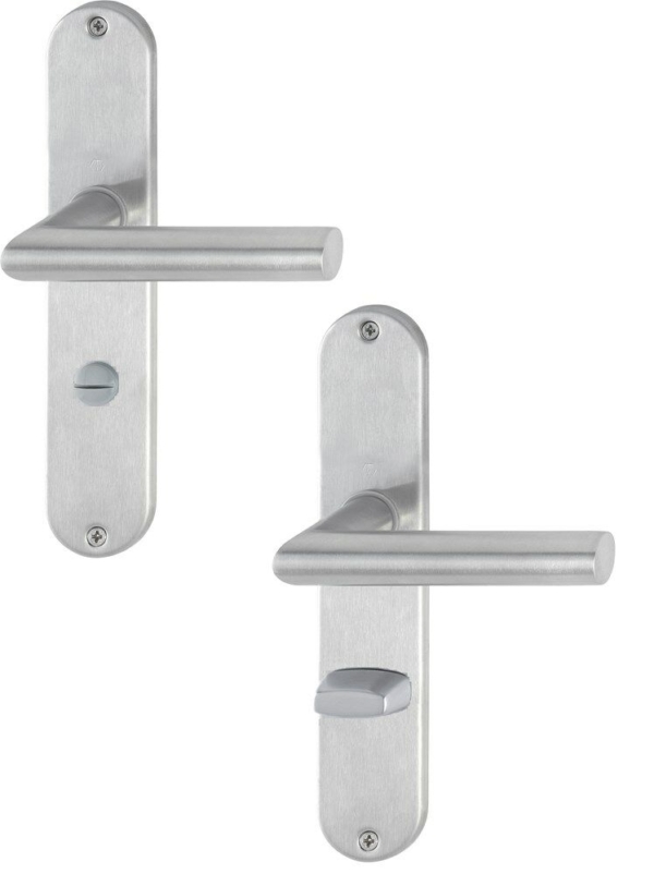 Hoppe deurbeslag Amsterdam v/b-63/8 afgerond E1400Z/302 rvs