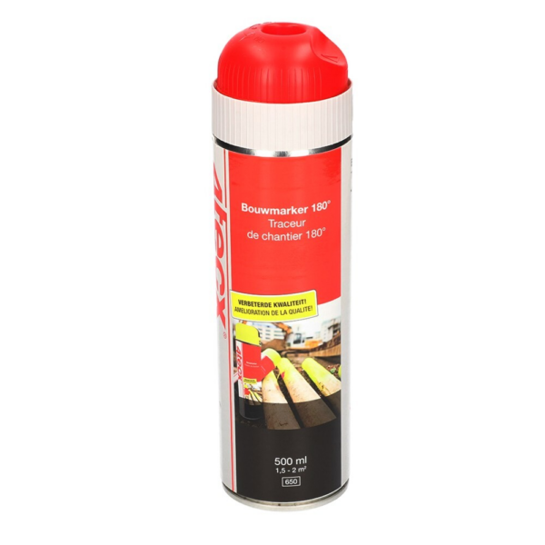 4tecx Bouwmarker rood 500ml