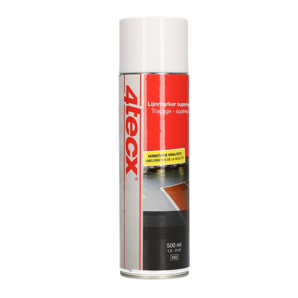 4tecx Lijnmarker superieur indoor/outdoor wit 500ml