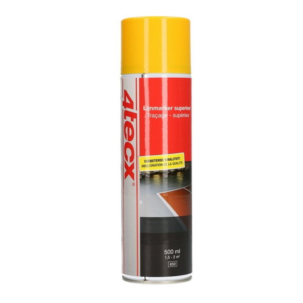 4tecx Lijnmarker superieur indoor/outdoor geel 500ml