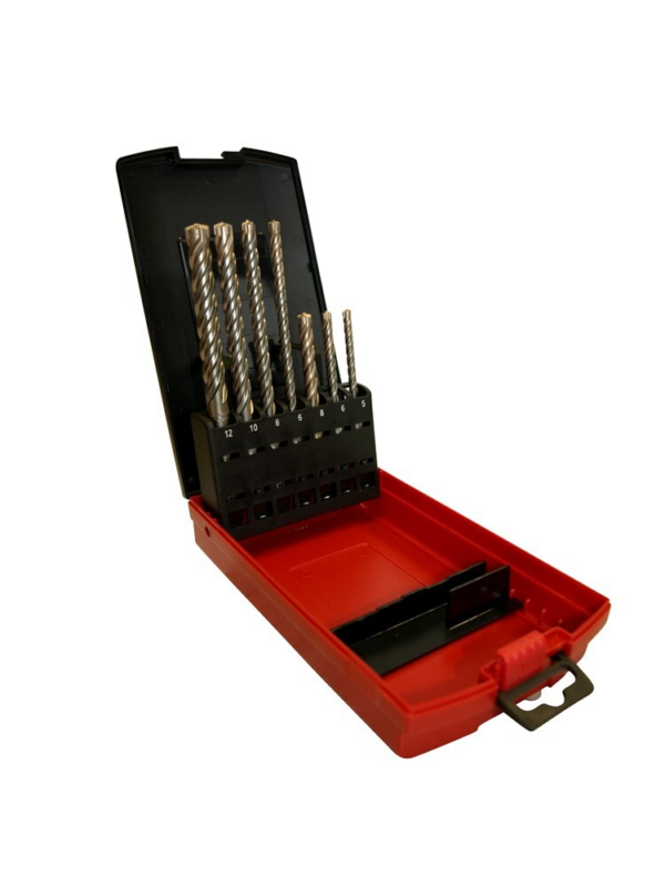 4tecx SDS+ hamerboor 4 snijder set 7-delig