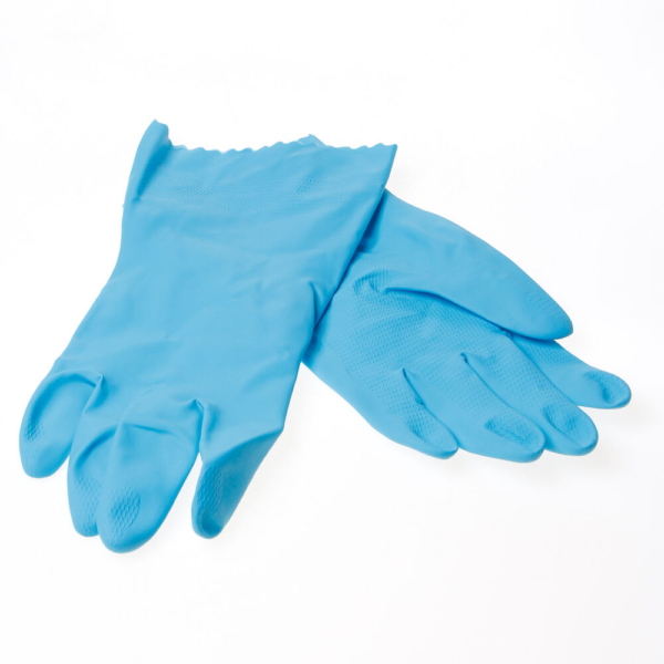 Huishoudhandschoen blauw 9-9.5