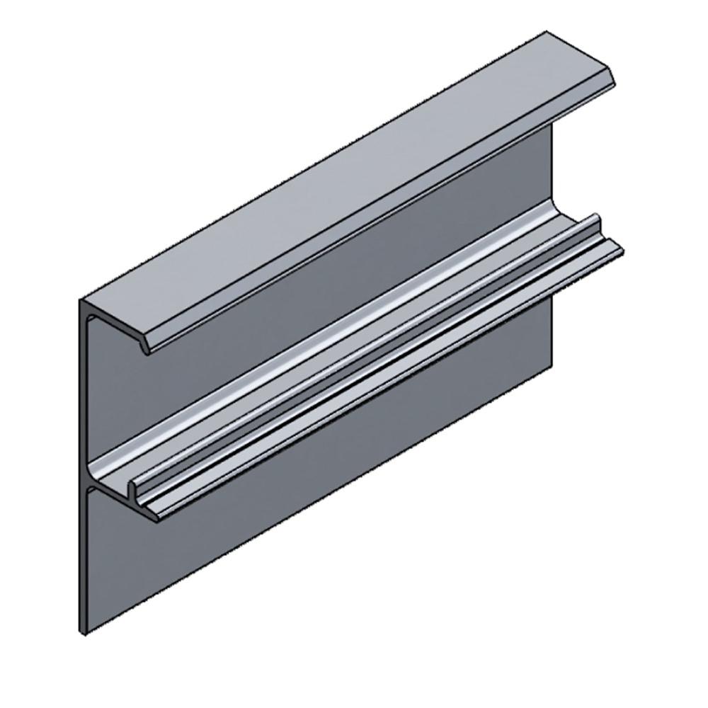 F134N/6000-Klikkap aluminium geanodiseerd 6000mm