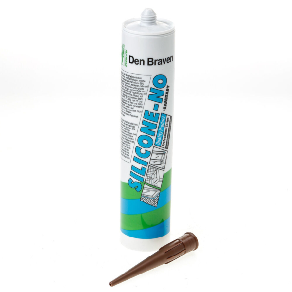 Siliconenkit no+san bruin 310ml