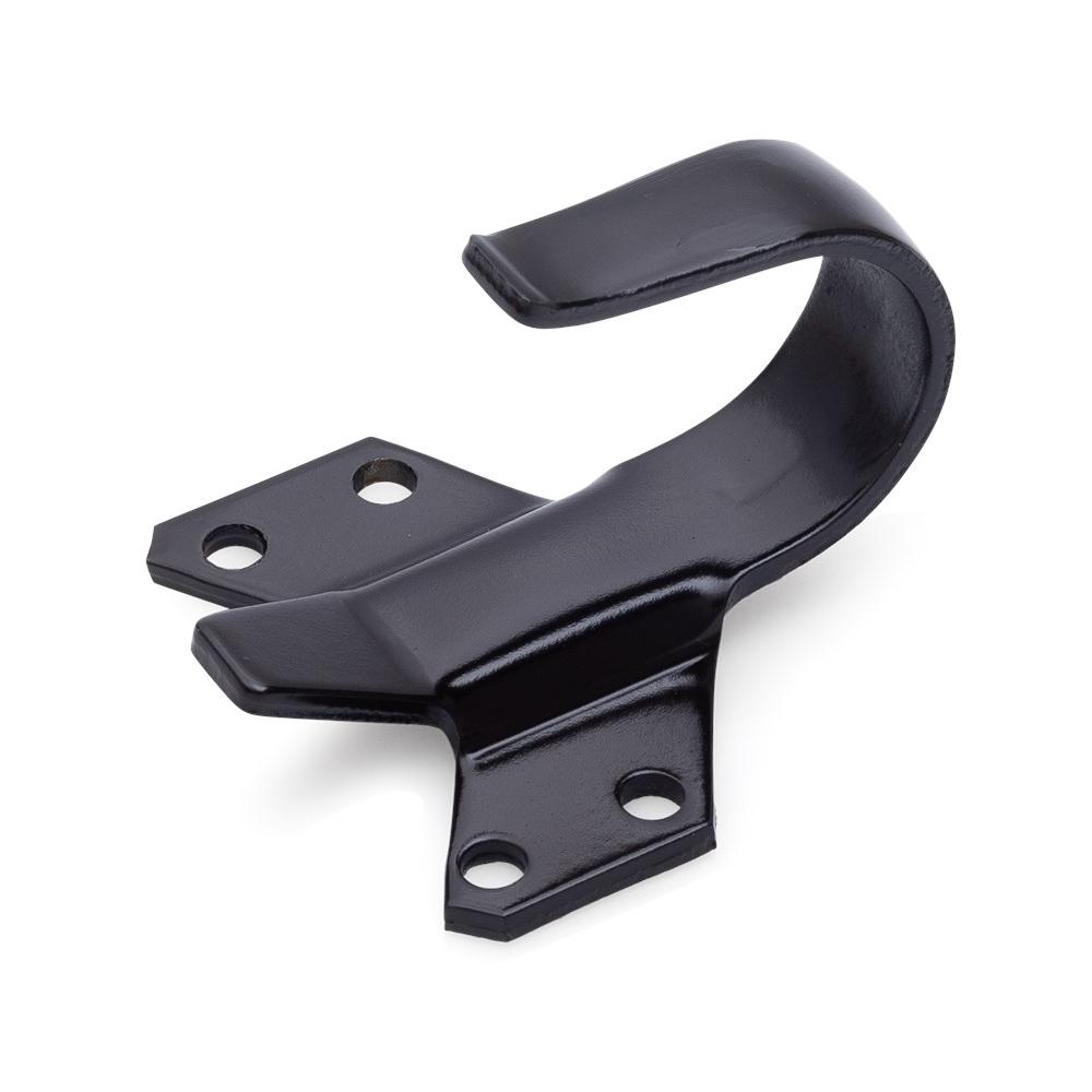 Korte haak tbv terugliggende deuren, zwart