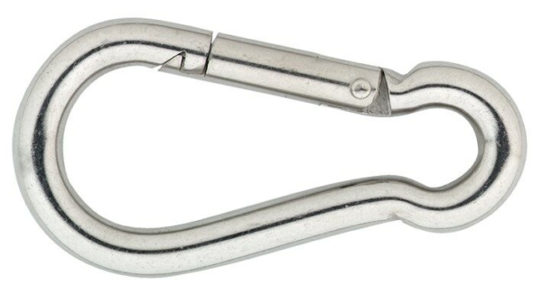 Karabynhaak rvs 140x12mm