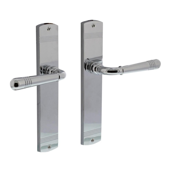 Deurkruk Emily op schild blind chroom