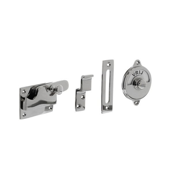 WC-overslag vlak met tekst "vrij / bezet" nik