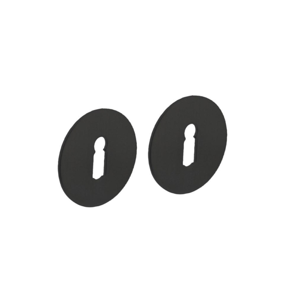 Sleutelrozetten zelfklevend ø55x2mm structuur zwart