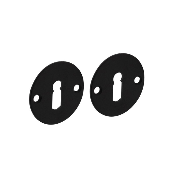 Sleutelrozetten ø50x2mm structuur zwart
