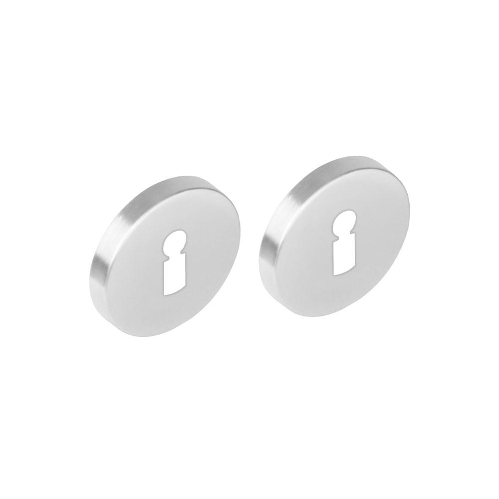 Sleutelrozetten verdekt ø53x8mm met nokken rvs