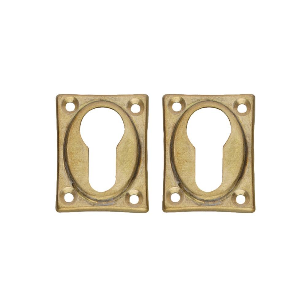 Cilinderrozetten 47x37x5mm Messing Pc 47X37X5 Mess