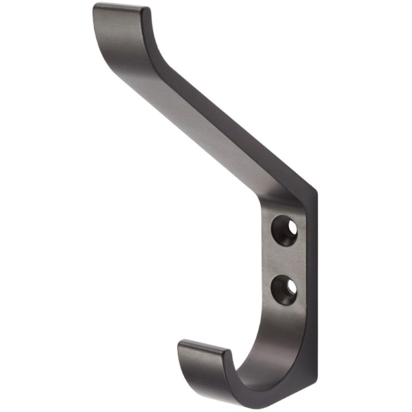 Huthaken 0148 einfach A.86,5mm Alu.schwarz ku.-besch.H.135mm HERMETA