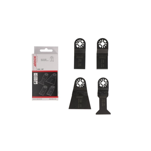 4tecx Multizaagblad set universeel 92 hout-metaal 4 stuks