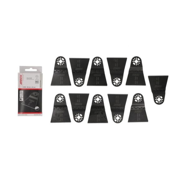 4tecx Multizaagblad universeel 09 precisie hcs 68 x 42 mm 10 + 1 stuks