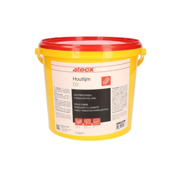 4tecx Houtlijm D3 Formaldehyde-vrij 5kg