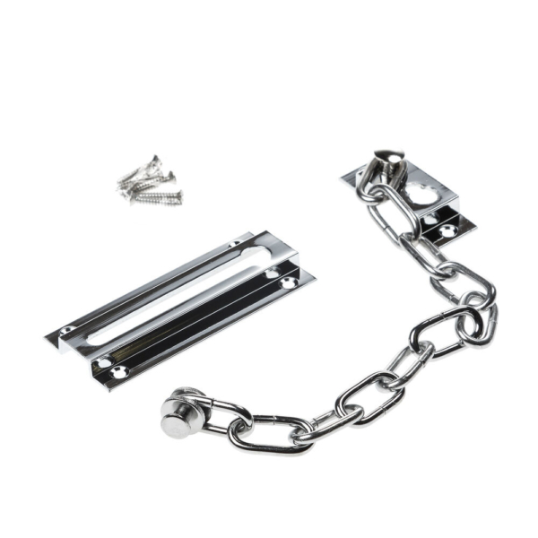 Deurketting verchroomd drukknop 930b