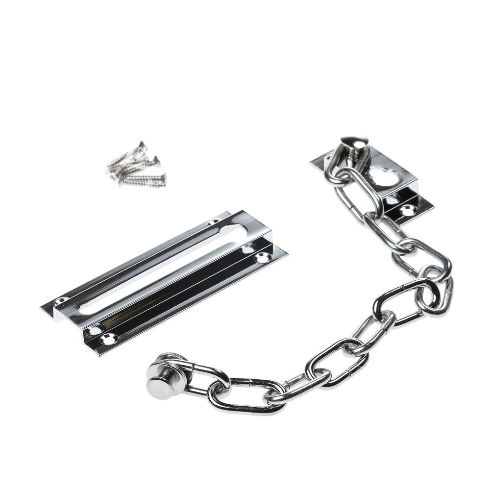 Deurketting verchroomd drukknop 930b