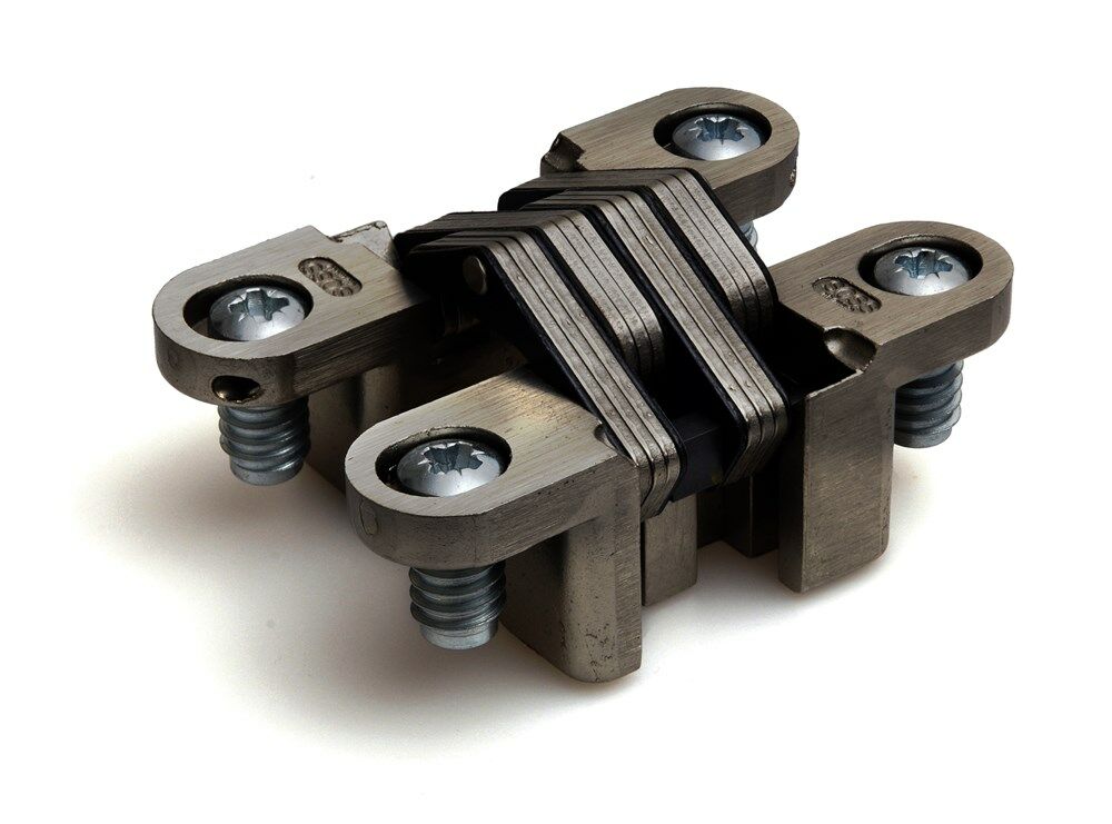 Soss scharn. ca. 40mm verstelbaar vernikkeld