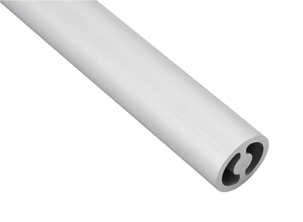 KOKER ROND/OVAAL 28x26x3 ALUM. MAT NATUREL (3850)