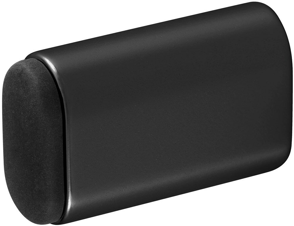 DEURBUFFER OVAAL 60MM MAT ZWART (4704)