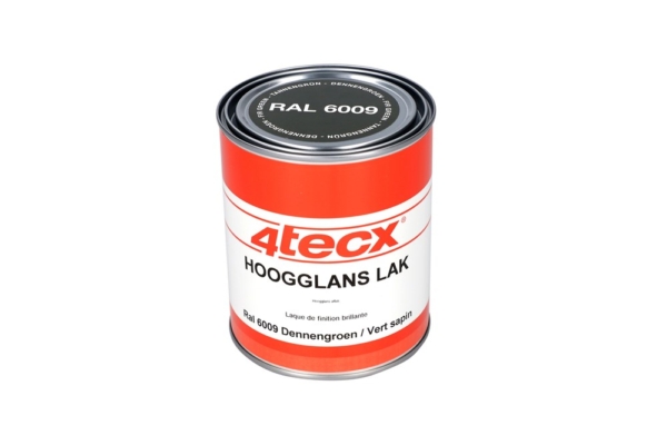 4tecx Hoogglans lak RAL 6009 dennengroen 0,75ltr