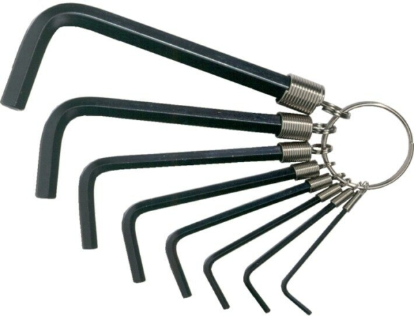 Inbussleutelset 8dlg 2-10mm m.ring