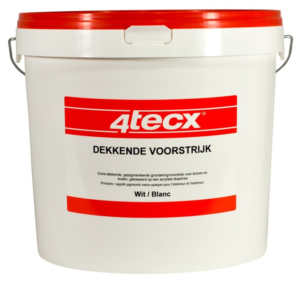 4tecx Voorstrijk wit dekkend 10ltr