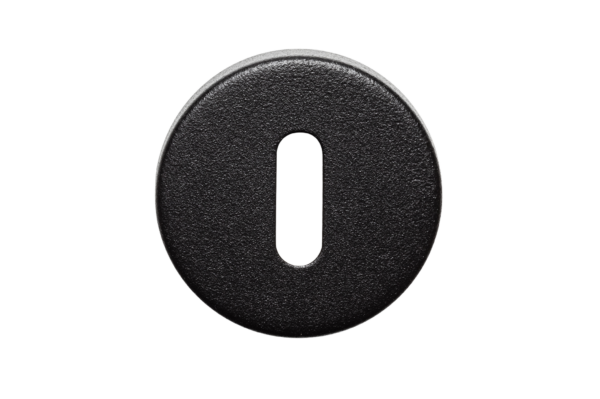 Sleutelrozet zwart rond